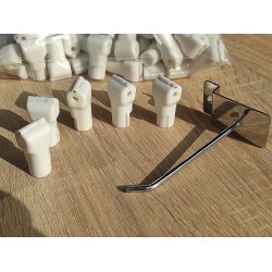 Стоплок на гачок d4мм (білий)